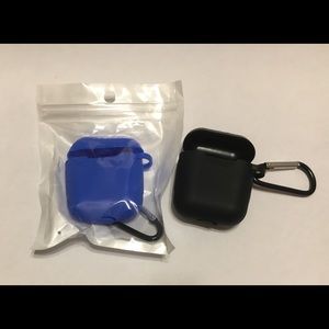 Air pods case and key ring/blue